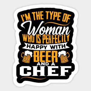 Chef's Wife Married Couple Gift Sticker